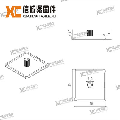 工業(yè)優(yōu)選 歐標(biāo)40X80鋁型材增強尼龍ABS端蓋板解析